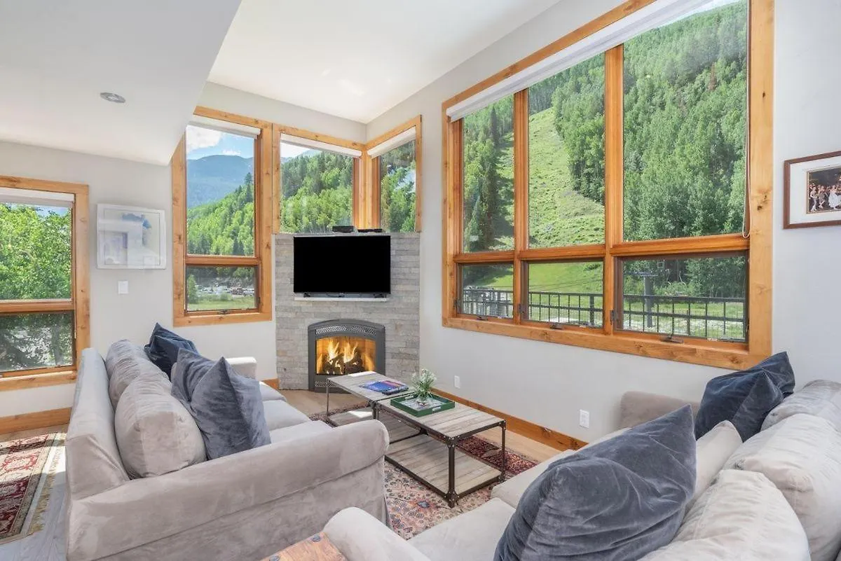 Apartment True In Out - Sun-drenched, Floor - Ajax Views, Deck, Garage Parking Telluride