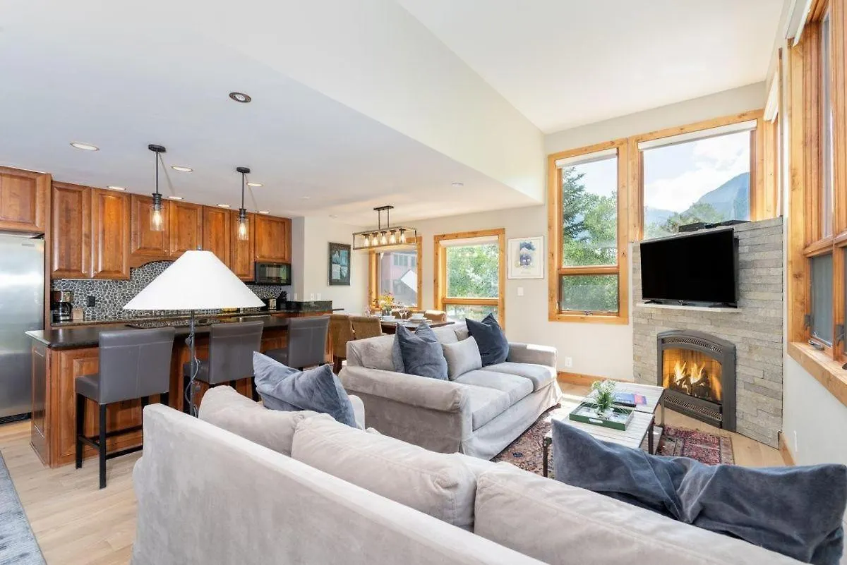 Apartment True In Out - Sun-drenched, Floor - Ajax Views, Deck, Garage Parking Telluride