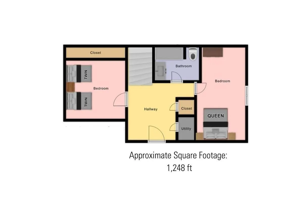 Peaceful Home-like - Spacious, Private Deck, Fireplace Apartment *